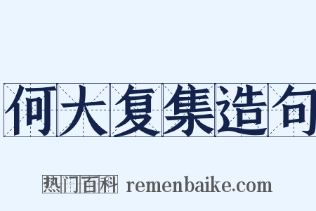 何大复集造句是什么意思的图片
